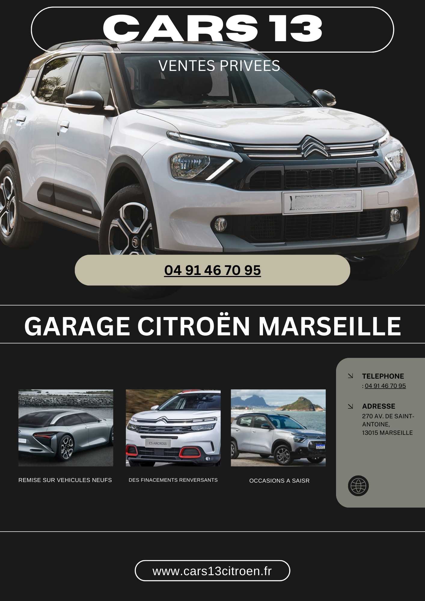 ventes privees du garage citroen cars 13 à marseille